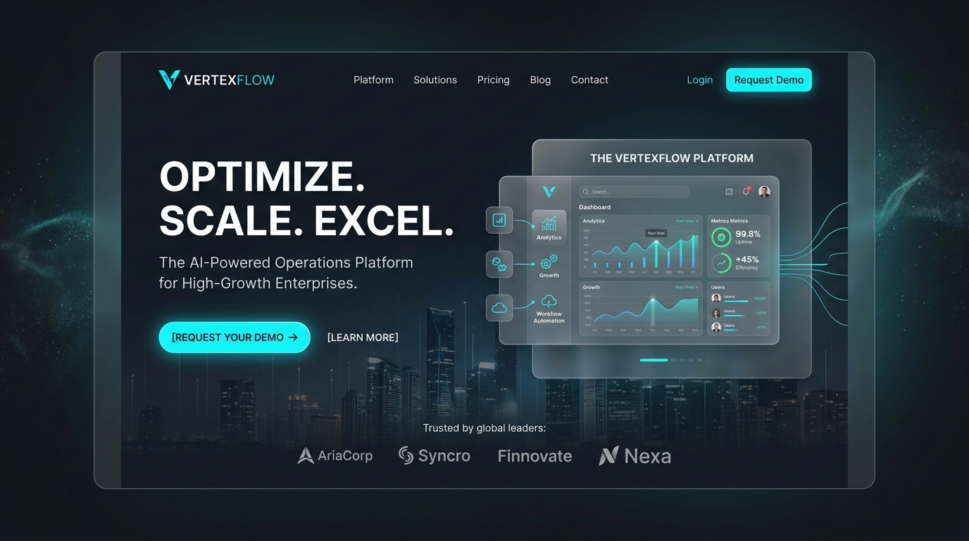VertexFlow — Landing Page B2B Enterprise