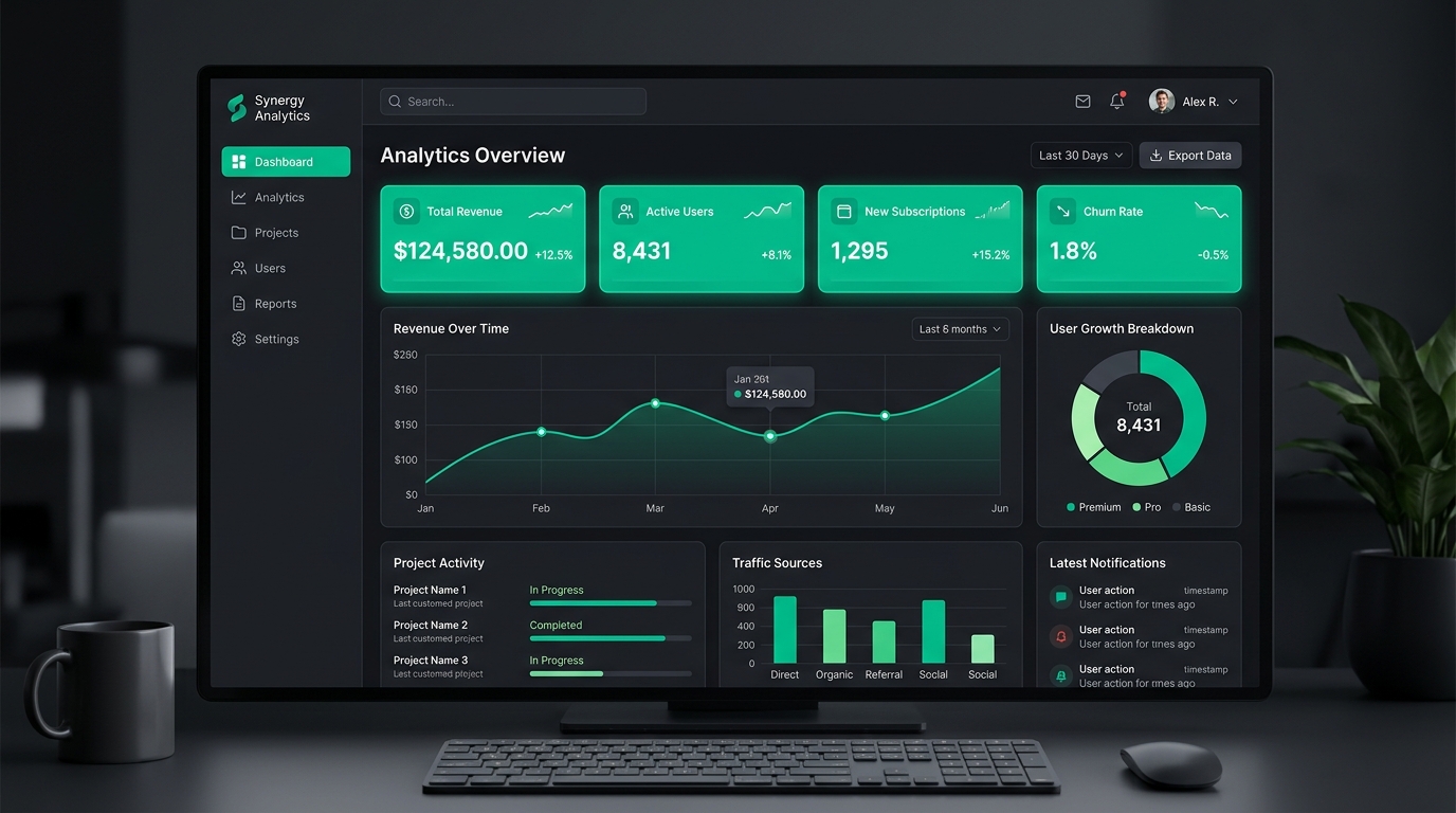 Synergy Analytics — Dashboard Internal Web